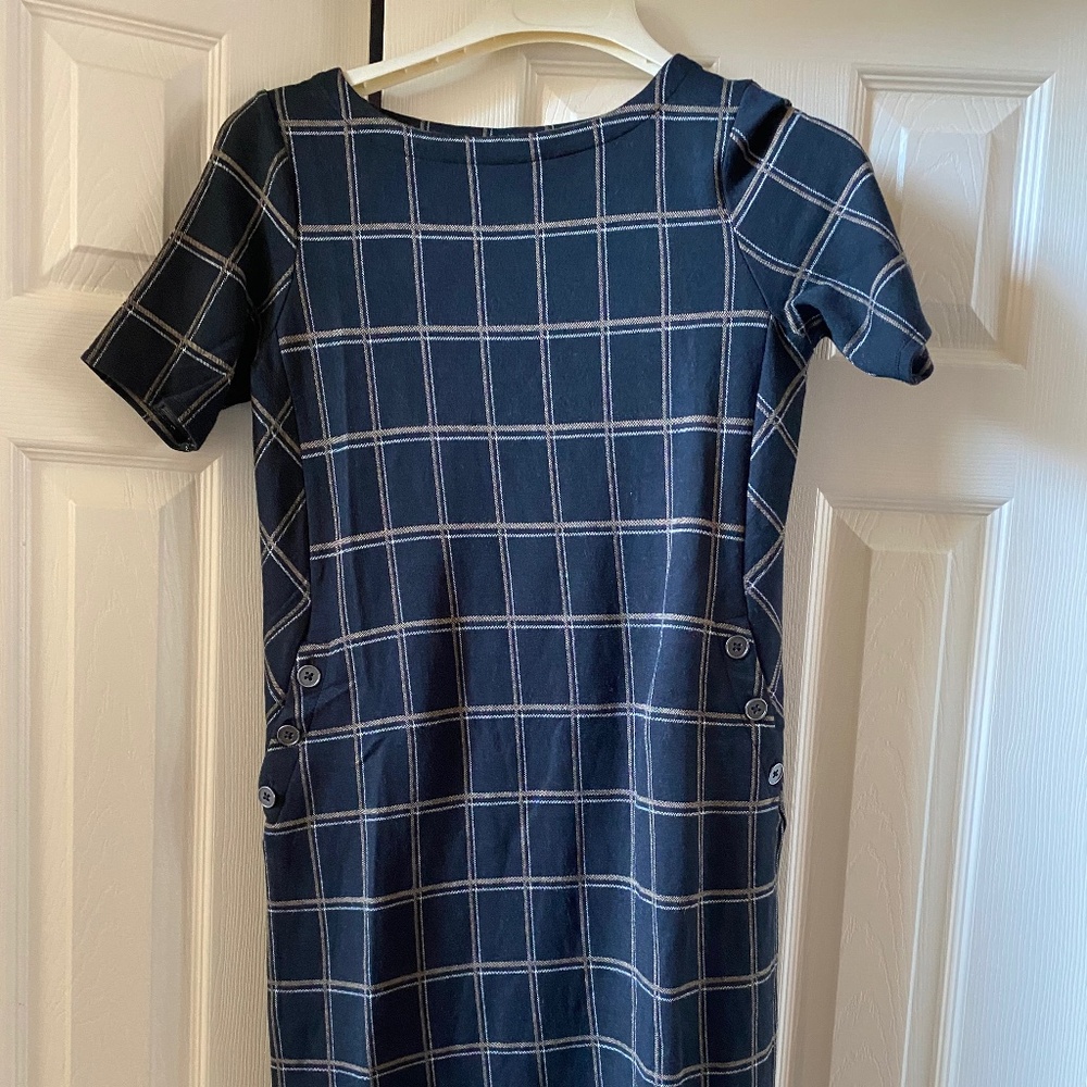 J. Jill pante black patterned dress